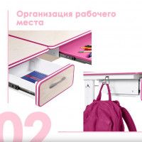 Детская парта Anatomica Uniqa Lite белый/голубой купить в Минске