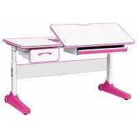 Детская парта Anatomica Uniqa Lite белый/розовый