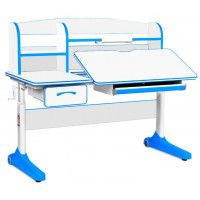 Детская парта Anatomica Uniqa белый/голубой