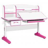Детская парта Anatomica Uniqa белый/розовый