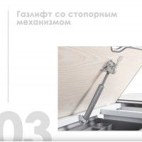 Детская парта Anatomica Uniqa белый/серый купить в Минске