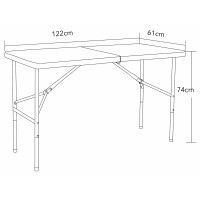 Стол складной Angioletto 122*61*74 белый купить в Минске