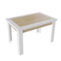 Стол раздвижной ХЬЮСТОН Тип 4, дуб крафт золотой/белый Стол раздвижной ХЬЮСТОН Тип 4, дуб крафт золотой/белый