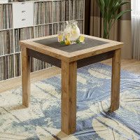 Стол раздвижной ХЬЮСТОН Тип 3, моод темный/дуб вотан купить в Минске