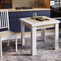 Стол раздвижной ХЬЮСТОН Тип 3, крафт золотой/белый купить в Минске