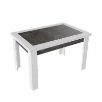 Стол раздвижной ХЬЮСТОН Тип 4 ателье темный/белый