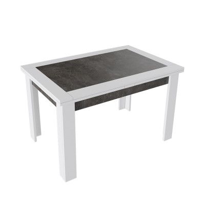 Стол раздвижной ХЬЮСТОН Тип 4 ателье темный/белый купить в Минске