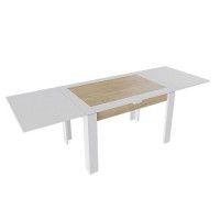 Стол раздвижной ХЬЮСТОН Тип 4, дуб крафт золотой/белый купить в Минске