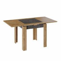 Стол раздвижной ХЬЮСТОН Тип 3, моод темный/дуб вотан купить в Минске