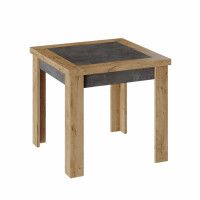 Стол раздвижной ХЬЮСТОН Тип 3, моод темный/дуб вотан