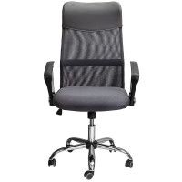 Кресло AksHome ARIA (Ария) NEW ECO серый/сетка-серая купить в Минске