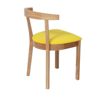 Стул БАРИ, желтый велюр/светлый дуб купить в Минске