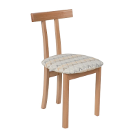 Стул КОНГО бежевая рогожка узор Longford 05/светлый бук