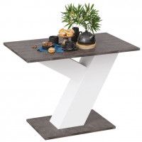 Стол обеденный РЕЙН Тип 1 1100*700 ателье темный/белый ясень купить в Минске Стол обеденный РЕЙН Тип 1 1100*700 ателье темный/белый ясень купить в Минске