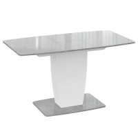 Стол обеденный АРИЗОНА ателье светло-серый глянец/белый купить в Минске