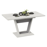 Стол обеденный ГАВАНА дуб крафт белый/серый графит купить в Минске