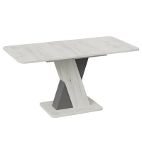 Стол обеденный ЛЮКСЕМБУРГ дуб крафт белый/серый купить в Минске