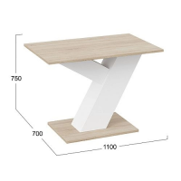 Стол обеденный РЕЙН Тип 1 1100*700 дуб сонома/белый ясень купить в Минске Стол обеденный РЕЙН Тип 1 1100*700 дуб сонома/белый ясень купить в Минске