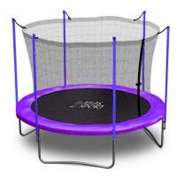 Батут Atlas Sport 183 см с внутренней сеткой фиолетовый