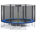 Батут Atlas Sport 374 см - 12ft PRO (усиленные опоры) синий