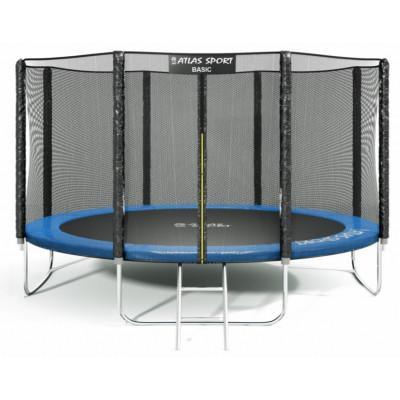 Батут Atlas Sport 404 см (13ft) Basic с внешней сеткой синий купить в Минске