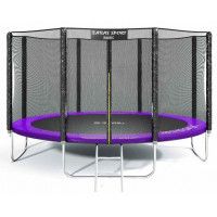 Батут Atlas Sport 404 см (13ft) Basic с внешней сеткой фиолетовый