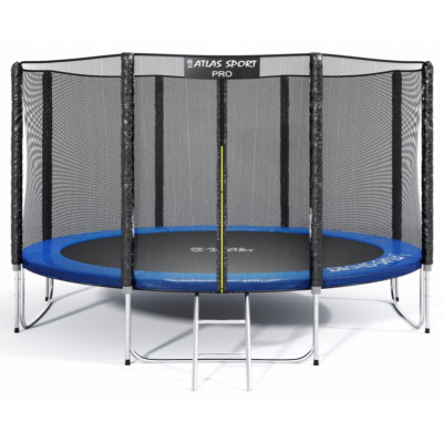 Батут Atlas Sport 404 см (13ft) PRO (усиленные опоры) синий купить в Минске