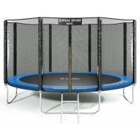 Батут Atlas Sport 435 см (14 ft) Basic с внешней сеткой и лестницей синий купить в Минске Батут Atlas Sport 435 см (14 ft) Basic с внешней сеткой и лестницей синий купить в Минске