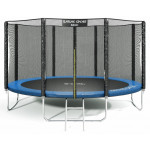 Батут Atlas Sport 435 см - 14ft PRO (усиленные опоры) синий
