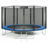 Батут Atlas Sport 435 см - 14ft PRO (усиленные опоры) синий