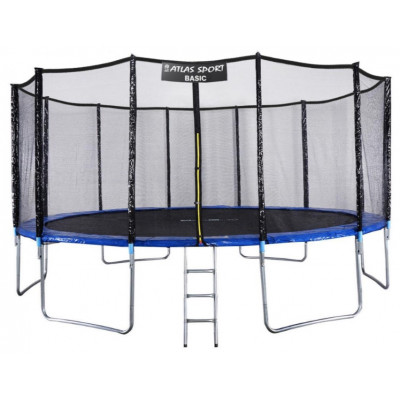 Батут Atlas Sport 490 см (16ft) Basic синий купить в Минске