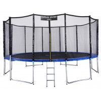 Батут Atlas Sport 490 см (16ft) PRO (усиленные опоры) синий