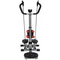 Степпер со стойкой Atlas Sport AS-310 Black поворотный с эспандером и ковриком купить в Минске Степпер со стойкой Atlas Sport AS-310 Black поворотный с эспандером и ковриком купить в Минске