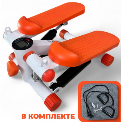 Степпер Atlas Sport AS-504 (white+orange) с эспандерами купить в Минске
