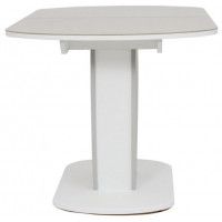 Стол БРИСТОЛЬ 1200(1515)*800 стекло капучино/ЛДСП Сильвер + Белый купить в Минске Стол БРИСТОЛЬ 1200(1515)*800 стекло капучино/ЛДСП Сильвер + Белый купить в Минске