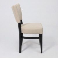 Стул Аврора КАМПАРИ бежевая рогожка Шерлок 110/черный купить в Минске