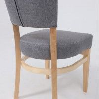 Стул Аврора КАМПАРИ серая рогожка Шерлок 980/дуб светлый купить в Минске