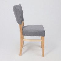 Стул Аврора КАМПАРИ серая рогожка Шерлок 980/дуб светлый купить в Минске