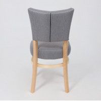 Стул Аврора КАМПАРИ серая рогожка Шерлок 980/дуб светлый купить в Минске