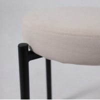 Табурет Кампо кремовый велюр Вивальди 02/черный купить в Минске