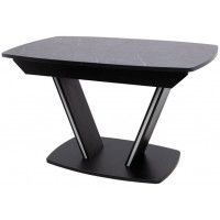 Стол ДРЕЗДЕН пластик премиум 1300(1615)*800 камень черный/черный купить в Минске Стол ДРЕЗДЕН пластик премиум 1300(1615)*800 камень черный/черный купить в Минске