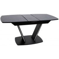 Стол ДРЕЗДЕН пластик премиум 1300(1615)*800 камень черный/черный купить в Минске Стол ДРЕЗДЕН пластик премиум 1300(1615)*800 камень черный/черный купить в Минске