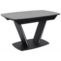 Стол ДРЕЗДЕН пластик премиум 1300(1615)*800 камень серый Greys grey/черный Стол ДРЕЗДЕН пластик премиум 1300(1615)*800 камень серый Greys grey/черный