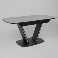 Стол ДРЕЗДЕН пластик премиум 1300(1615)*800 камень серый Greys grey/черный купить в Минске Стол ДРЕЗДЕН пластик премиум 1300(1615)*800 камень серый Greys grey/черный купить в Минске