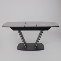 Стол ДРЕЗДЕН пластик премиум 1300(1615)*800 камень серый Greys grey/черный купить в Минске Стол ДРЕЗДЕН пластик премиум 1300(1615)*800 камень серый Greys grey/черный купить в Минске