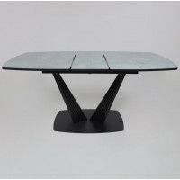 Стол КАРАКАС фотопечать 1300(1615)*800 мрамор №12 /черный купить в Минске