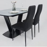 Стол КАРАКАС фотопечать 1300(1615)*800 мрамор №12 /черный купить в Минске