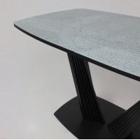 Стол КАРАКАС фотопечать 1300(1615)*800 мрамор №12 /черный купить в Минске