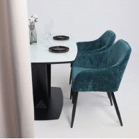 Стол КАРАКАС фотопечать 1300(1615)*800 мрамор №2 /черный купить в Минске