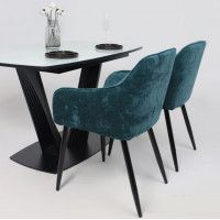 Стол КАРАКАС фотопечать 1300(1615)*800 мрамор №2 /черный купить в Минске